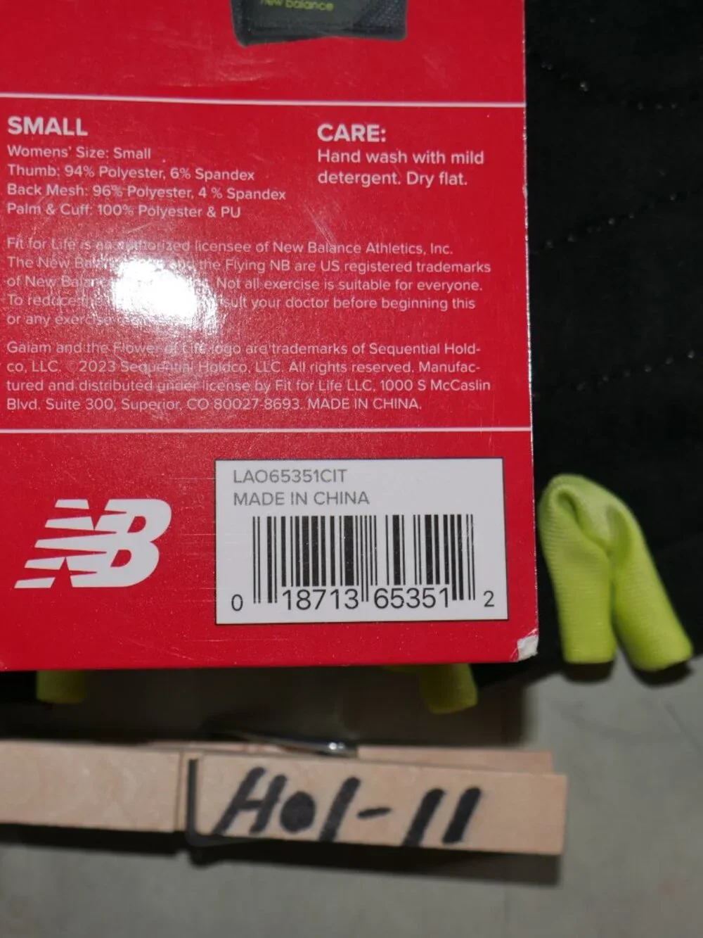 New Balance Weightlifting Half Finger Gloves Size S Gym Training Breathable NWT
